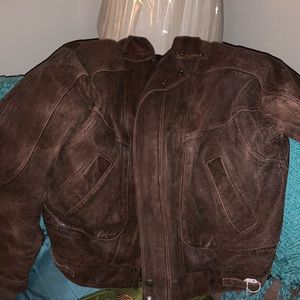 Wilson’s Leather coat with a detachable vest
